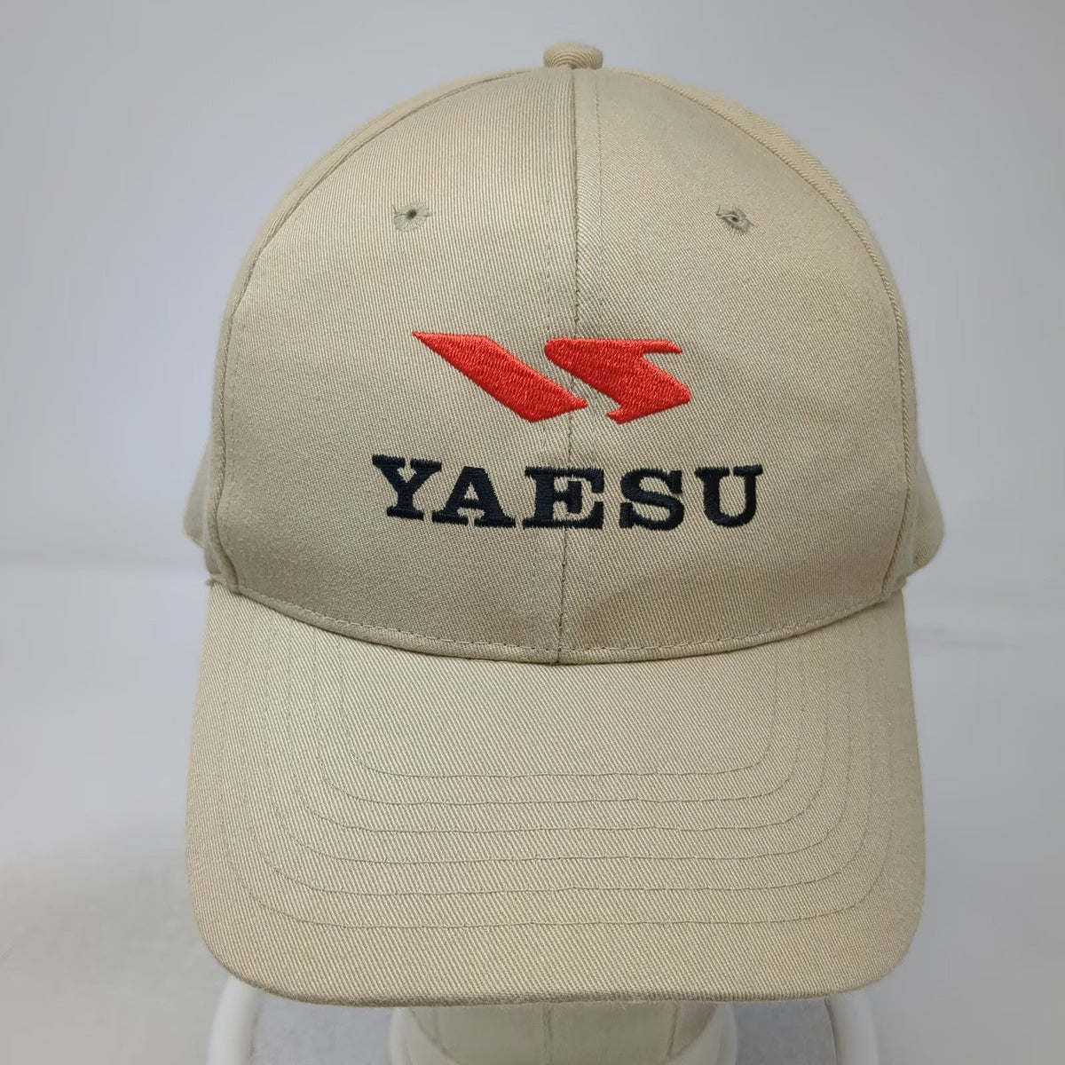 Yaesu Snapback Beige One Size Embroidered Logo Radio Amateur Ham Adjustable Hat