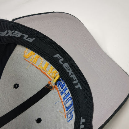 Yupoong Nutrishop Baseball Cap Black XL Blue Orange Yellow Embroidered Brim Hat