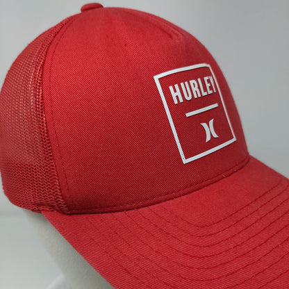 Hurley Snapback Mesh Back Trucker Hat Red One Size The Classics Yupoong