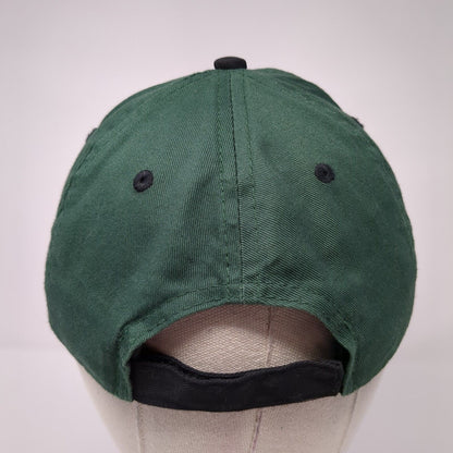 Alaska Bald Eagle Strapback Hat Green One Size Adjustable Colorblock