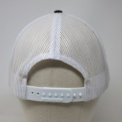 Richardson Trucker Hat Black One Size Toyo Tires White Mesh Snapback Graphic