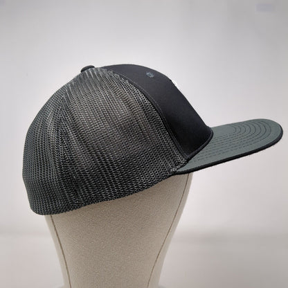 Letter N Fitted Trucker Hat Gray 7 3/8-8 Mesh Back 6 Panel Pacific Headwear