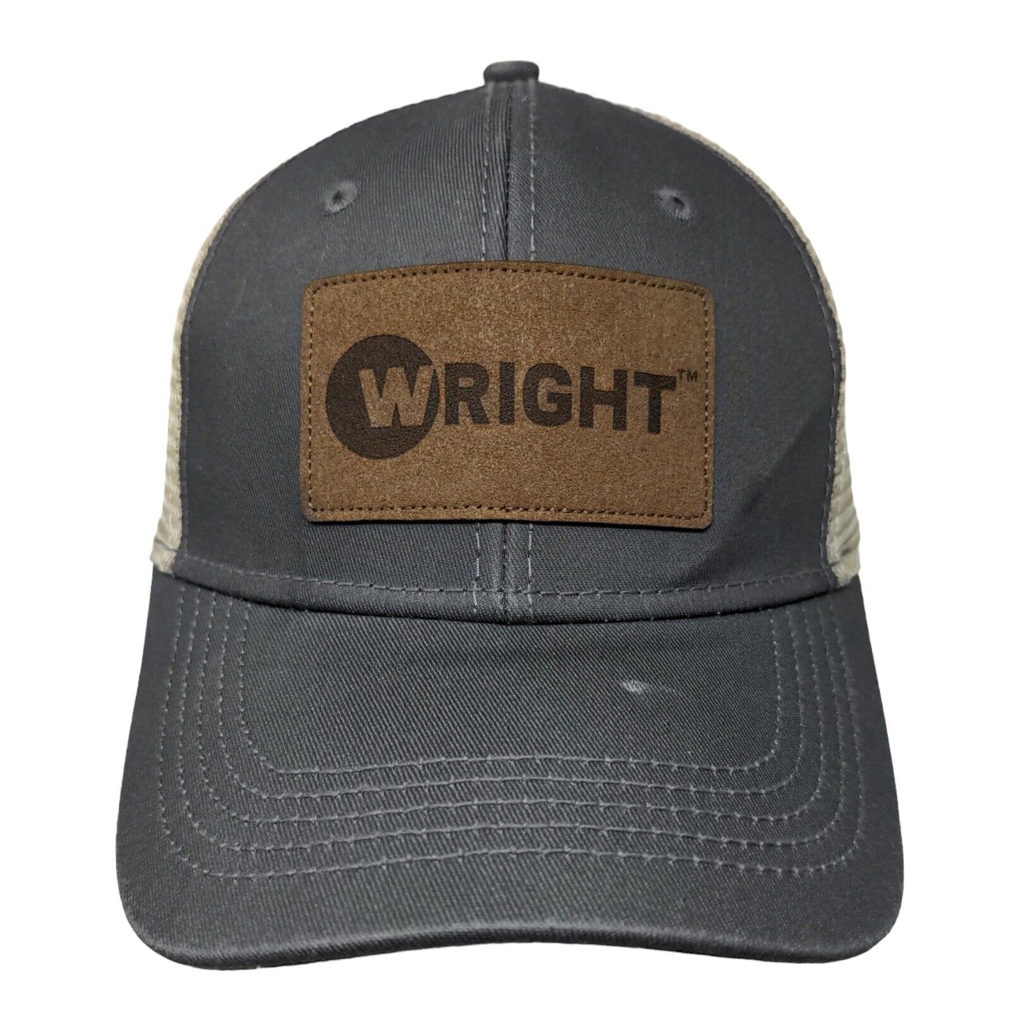 Wright Get The Job Done Snapback Trucker Hat Gray One Size Mesh Back 6 Panel