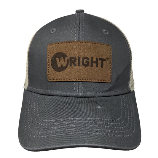 Wright Get The Job Done Snapback Trucker Hat Gray One Size Mesh Back 6 Panel