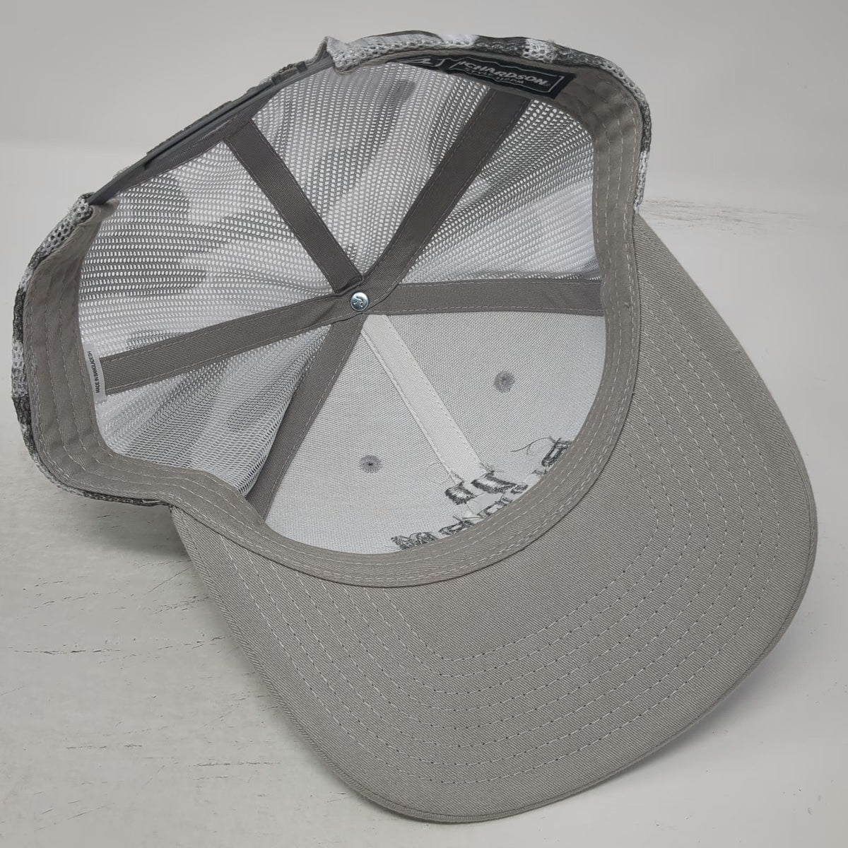 Richardson Trucker Hat Gray One Size Camo Snapback 1st Phorm Energy