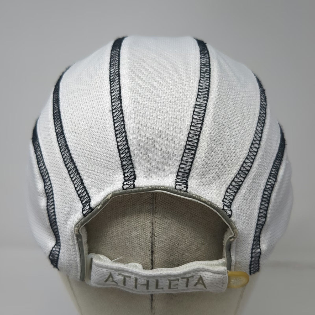 Athleta Baseball Cap White One Size Performance Running Contrast Stitch Hat