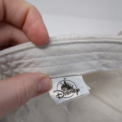 Mickey Mouse Slideback Rope Hat White One Size Adjustable Solid Disney