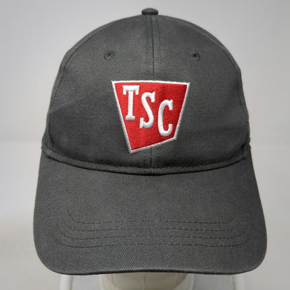 Tractor Supply Co Baseball Cap Gray One Size Strapback TSC Logo Embroidered Hat