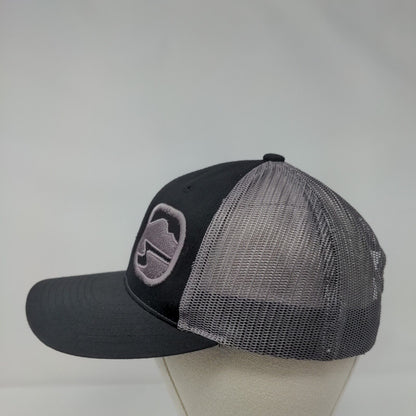 Richardson Snapback Trucker Hat Black M/L Adjustable Mesh Back 6 Panel