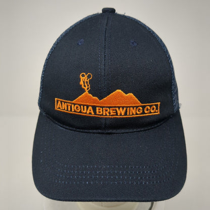 Antigua Brewing Co. Snapback Mesh Back Trucker Hat Blue OSFA Embroidered