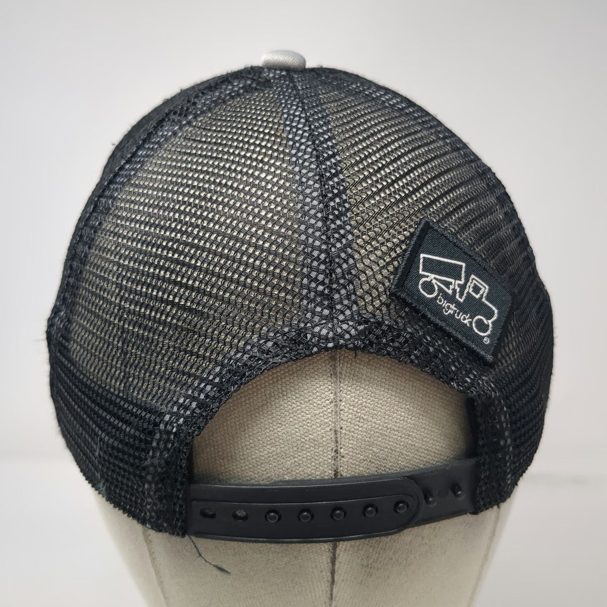 Bigtruck Gray Trucker Hat One Size Snapback Mesh Foam Adventure Mountain Patch