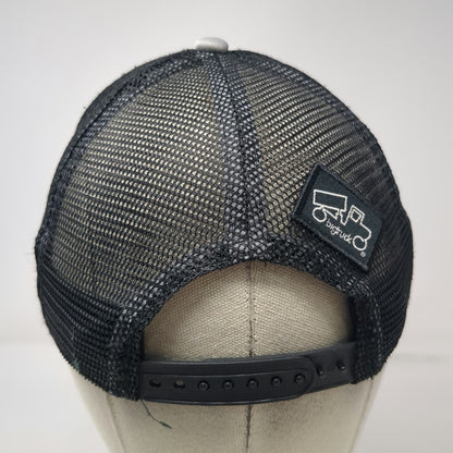 Bigtruck Gray Trucker Hat One Size Snapback Mesh Foam Adventure Mountain Patch