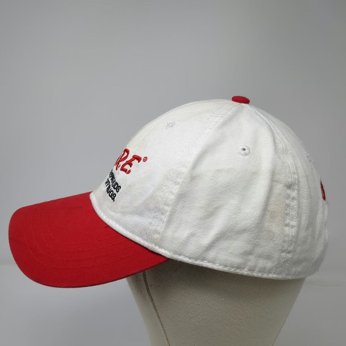 D.A.R.E. Baseball Cap White Red One Size Keeping Kids Off Drugs Embroidered Hat