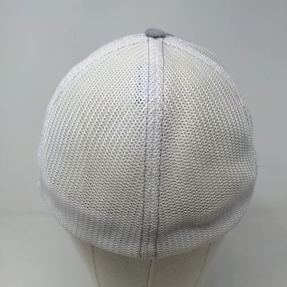 Richardson Men's Fitted Mesh Back Hat Gray Size L/XL Embroidered Mountain Life