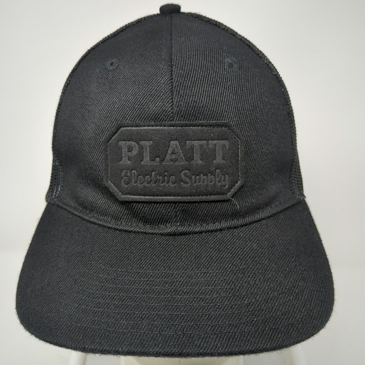 Platt Electric Supply Trucker Hat Black One Size Mesh Back Snapback Patch