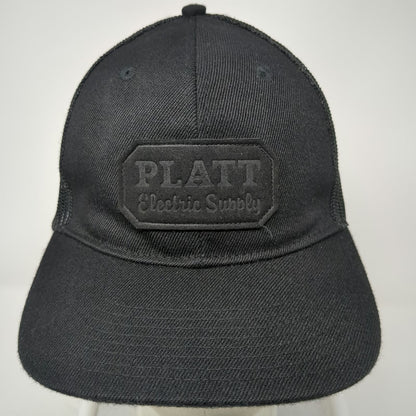 Platt Electric Supply Trucker Hat Black One Size Mesh Back Snapback Patch