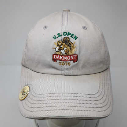 U.S. Open 2016 Oakmont Slideback Hat Tan One Size Adjustable USGA
