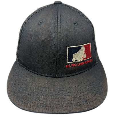 Pacific Headwear Trucker Hat Blue One Size All Pro Lawn Service Mower Snapback