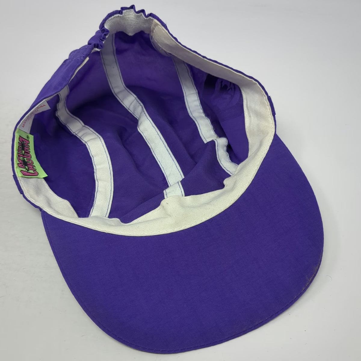 Laguna Baseball Cap Purple One Size Surfer Side Patch Nylon Elastic Back Hat