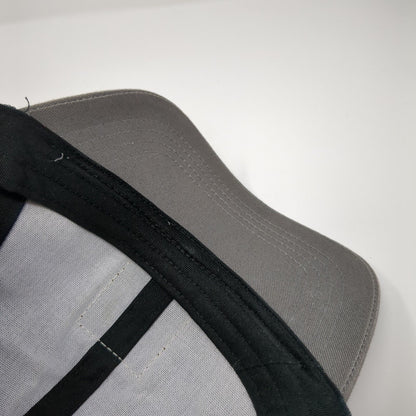 Idaho State Leather Patch Snapback Trucker Hat Gray One Size Mesh Back