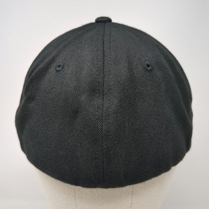 Port Authority Baseball Cap Black XL Liberty Logo Flexfit Wool Blend Hat