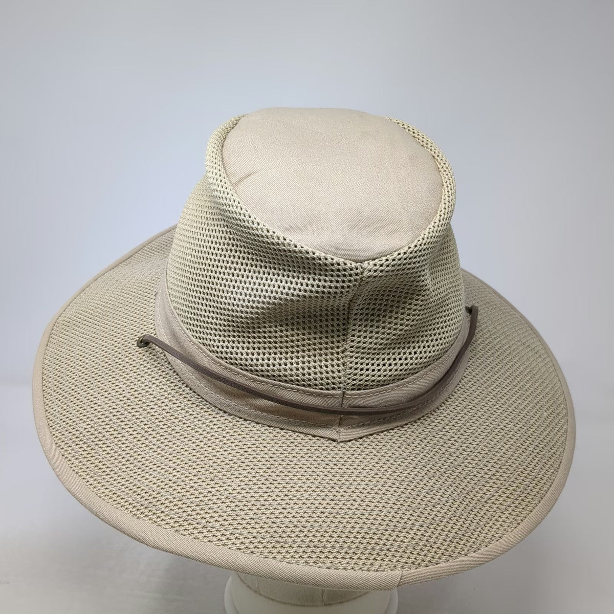 Henschel Hat Co Boonie Hat Beige L Mesh Crown Chin Strap Wide Brim Sun Hat