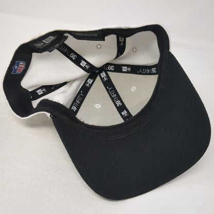 New Era Baltimore Ravens NFL White Cap L 39THIRTY Stretch Fit Curved Brim Hat
