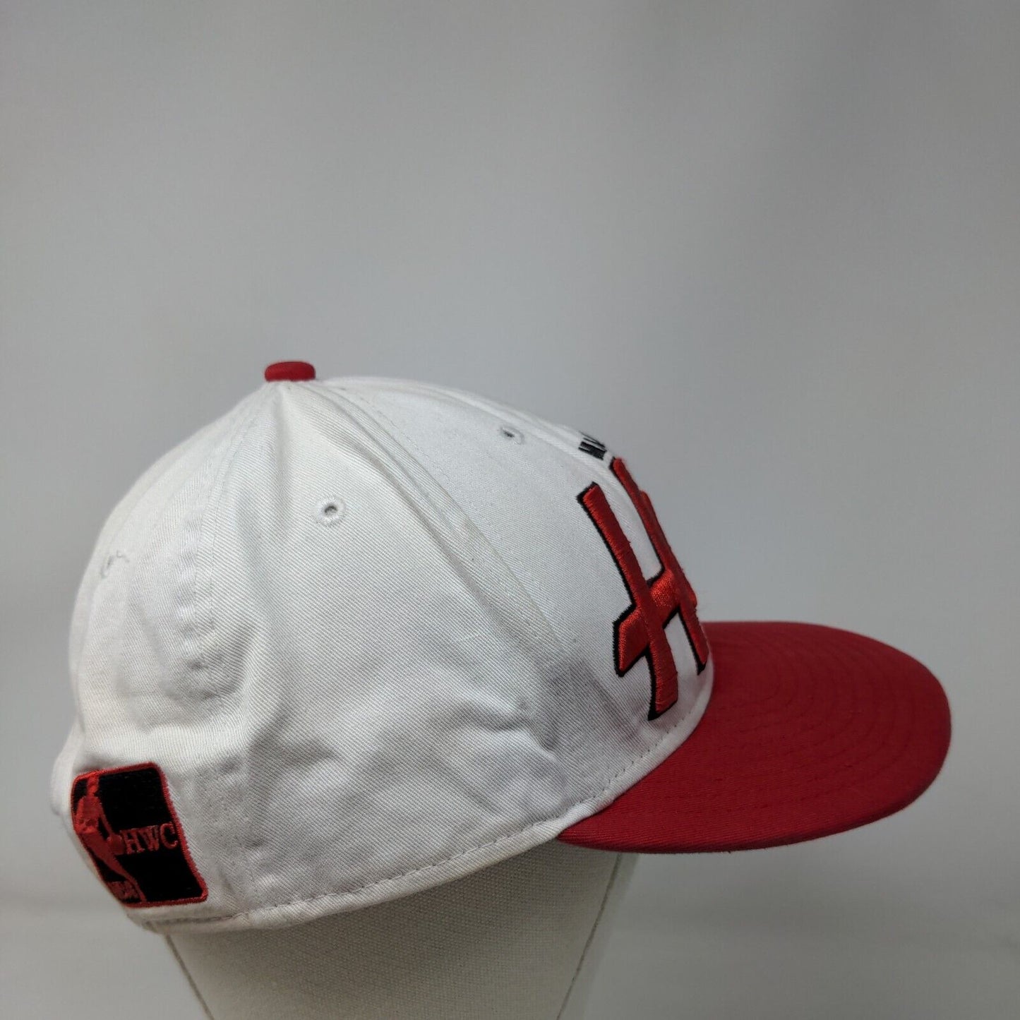 Miami Heat Snapback Hat White Red OSFM Embroidered New Era 9Fifty Hardwood NBA