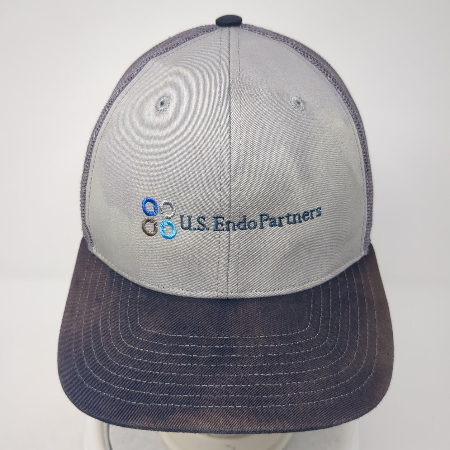 US Endo Partners Trucker Hat Gray One Size Adjustable Mesh Back Richardson