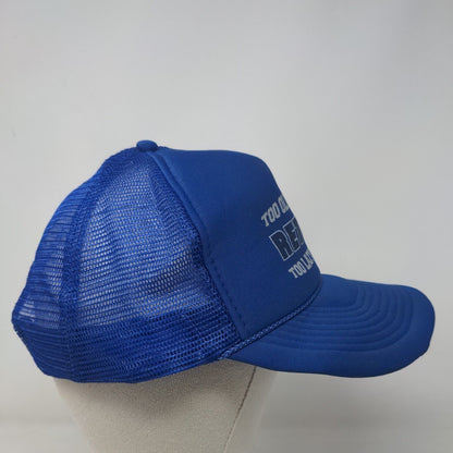 Retired Too Old To Steal Too Lazy To Work Snapback Rope Trucker Hat One Size