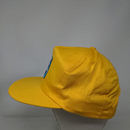 Vintage Broner Snapback Trucker Hat Yellow Access Control Embroidered Logo