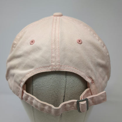 Aeropostale Baseball Cap Pink One Size Log Off Embroidered Cotton Slideback Hat