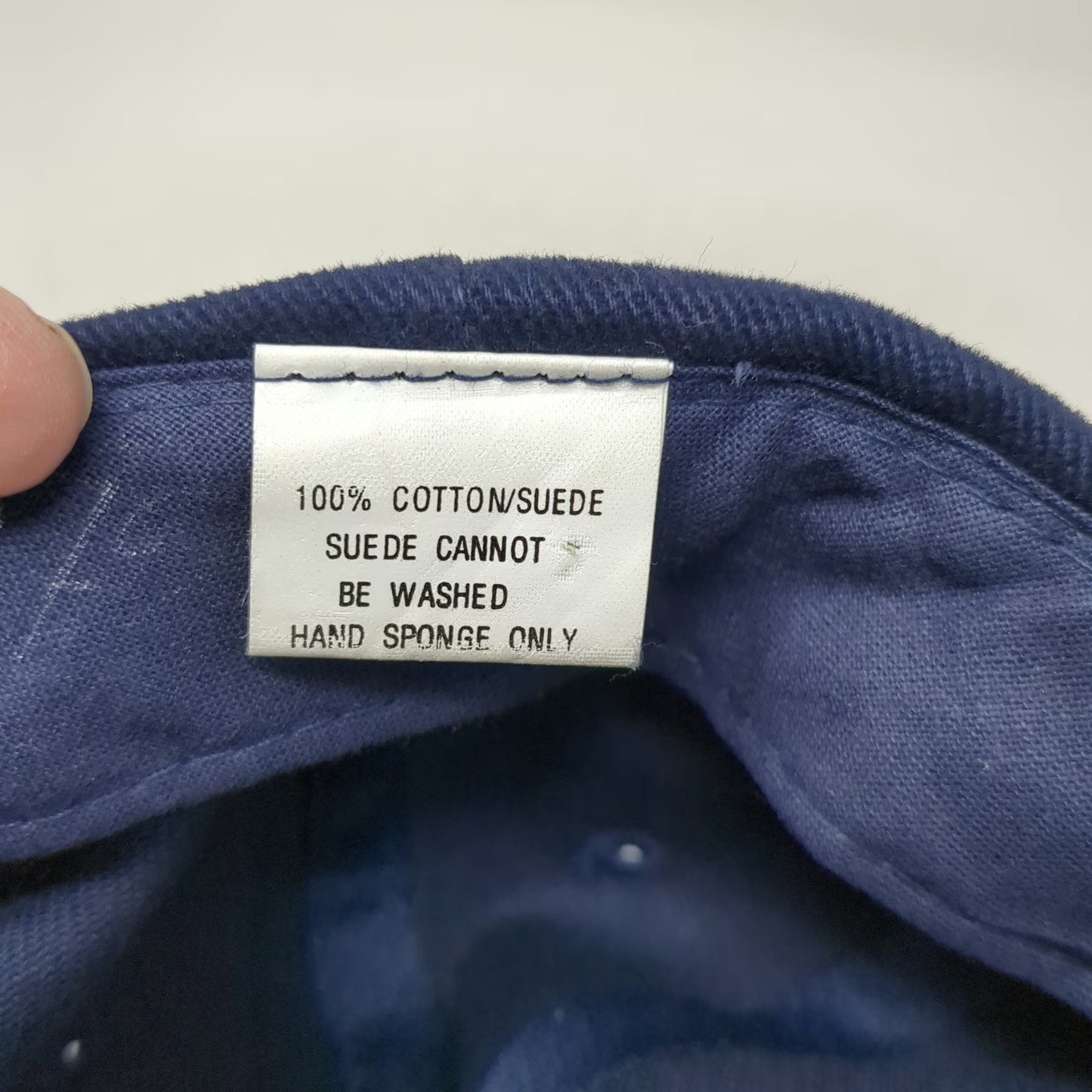 Bovis Lend Lease Baseball Cap Blue Brown Gold One Size Suede Brim Strapback Hat