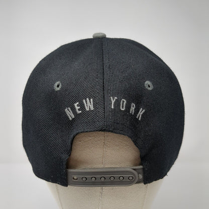 New York Snapback Hat Black One Size Embroidered Adjustable Colorblock