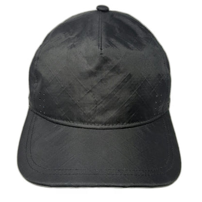 CODEOFBELL 5 Panel Black Hat One Size Recycled Polyester Laser Cut Reflective