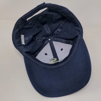 One Happy Island Aruba Strapback Hat Blue One Size Adjustable Embroidered Cotton