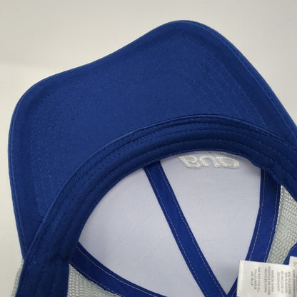 Bud Light Snapback Trucker Hat Blue One Size Adjustable Mesh Back 6 Panel