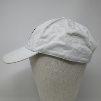 Life is Good Baseball Cap White One Size Slideback Cotton Graphic Patch Hat