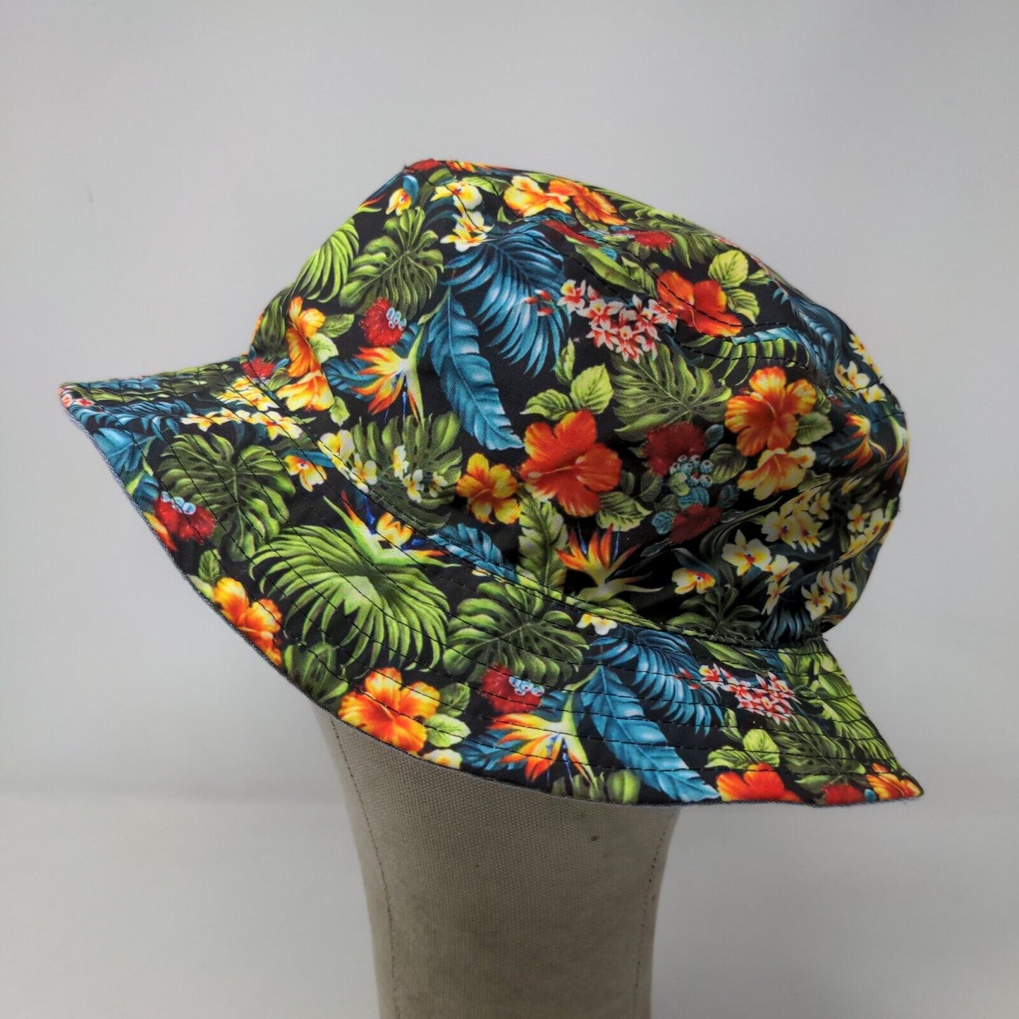 Spencer's Gifts Men's Bucket Hat Multicolor OS Floral All Over Print Polyester