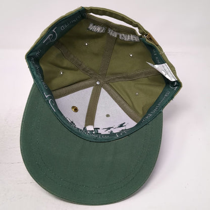 Ducks Unlimited Baseball Cap Green One Size Duck Embroidery Pin Slideback Hat
