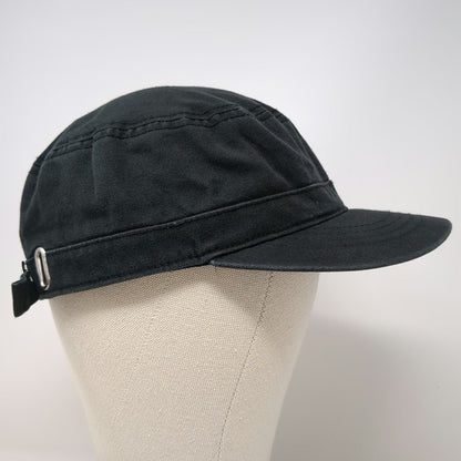Chef Works Army Cap Black M Adjustable Solid Cotton Workwear Uniform Kitchen Hat