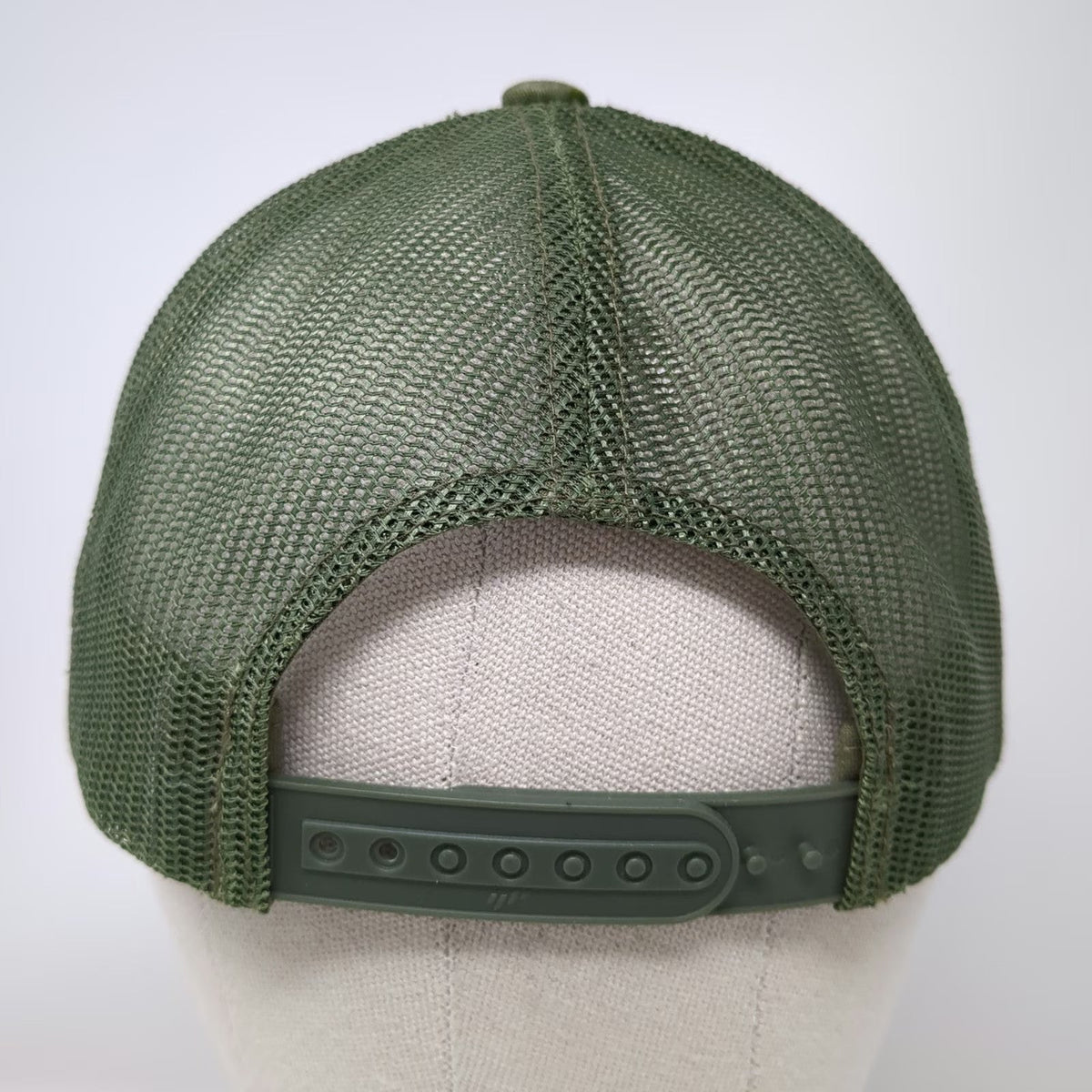 Yupoong Trucker Hat Green Camo One Size Mesh Snapback Quality Laminators