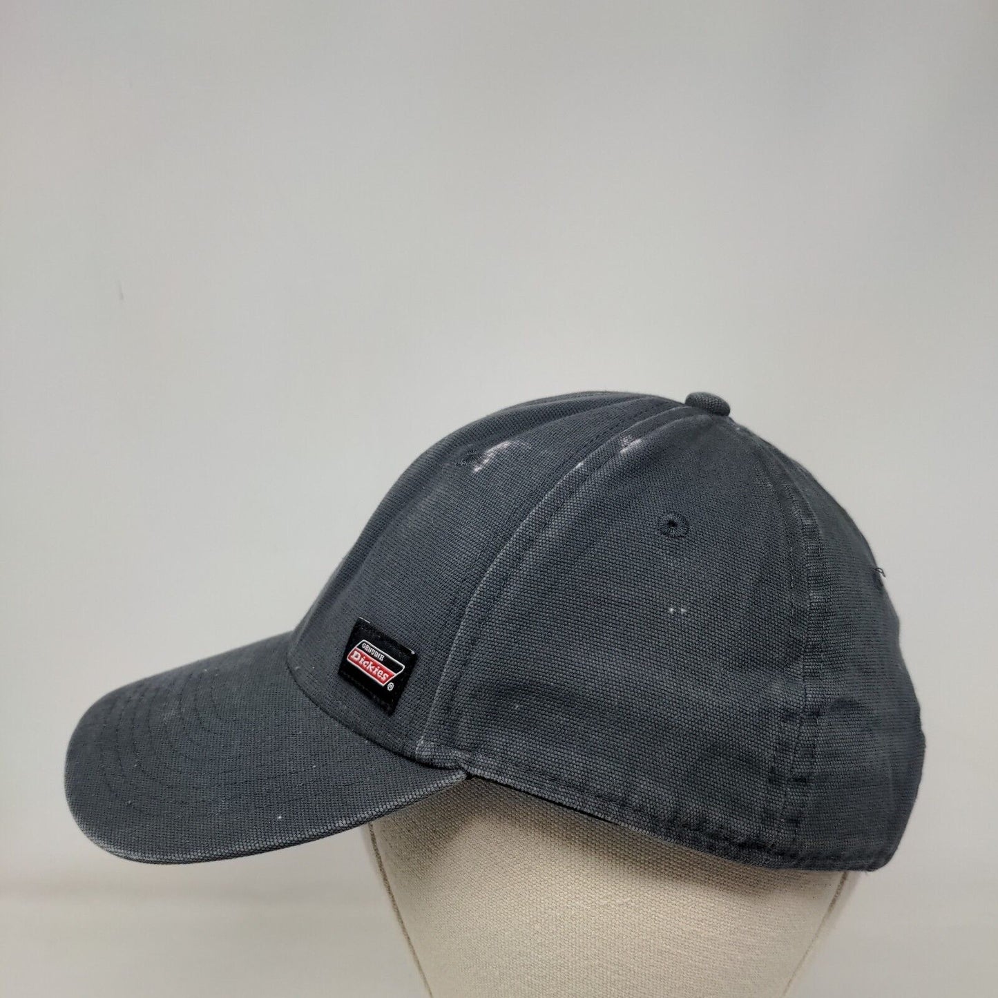 Genuine Dickies Snapback Hat Gray One Size Adjustable Solid Vent Holes