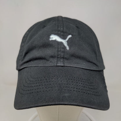 Puma Men's Slideback Hat Black OSFA Embroidered Logo 100% Cotton