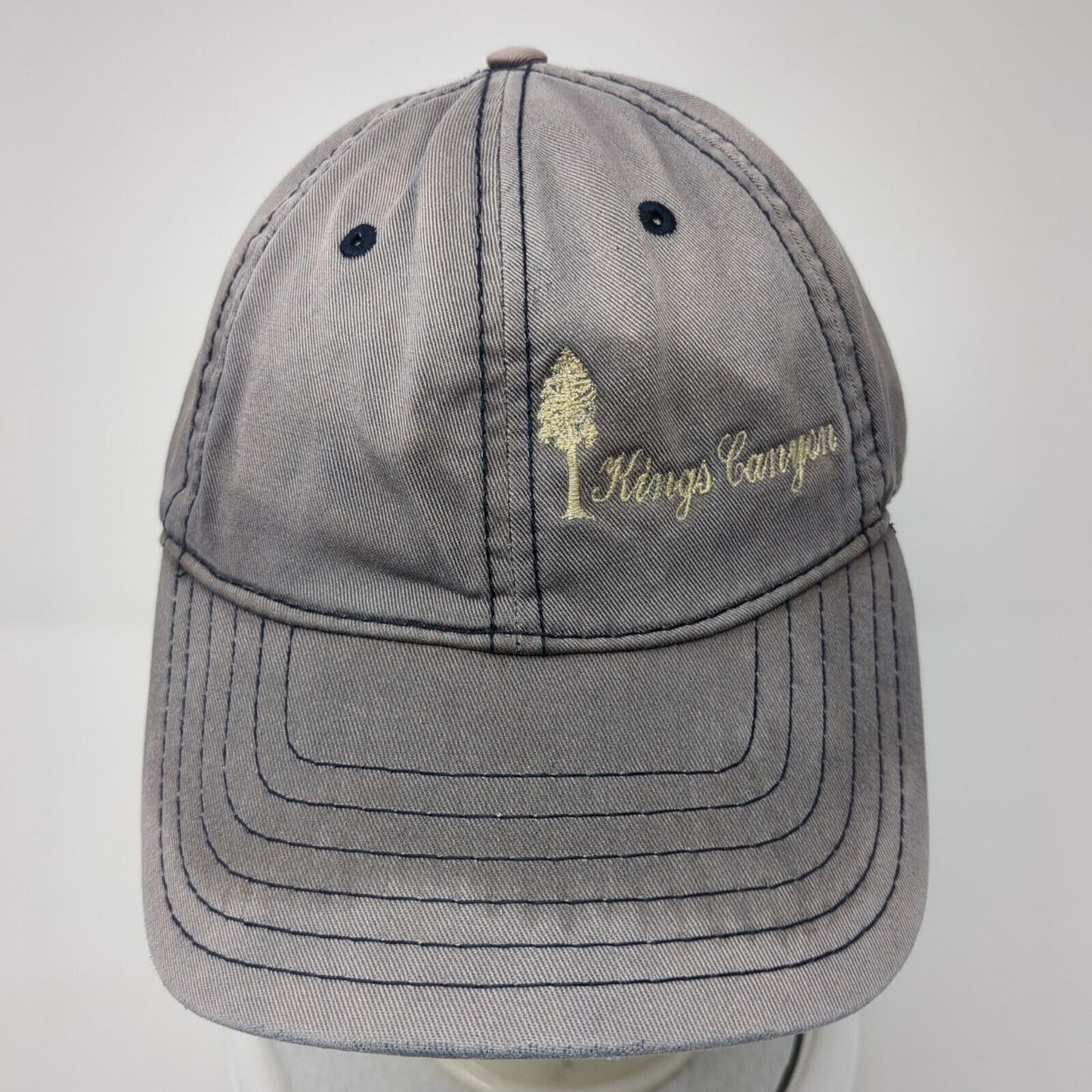 Kings Canyon Slideback Hat Blue One Size Adjustable Embroidered Triangle Sport