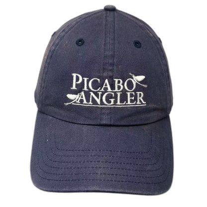 Simms Snapback Hat Blue OS Picabo Angler Fly Fishing Shop Cotton Adjustable