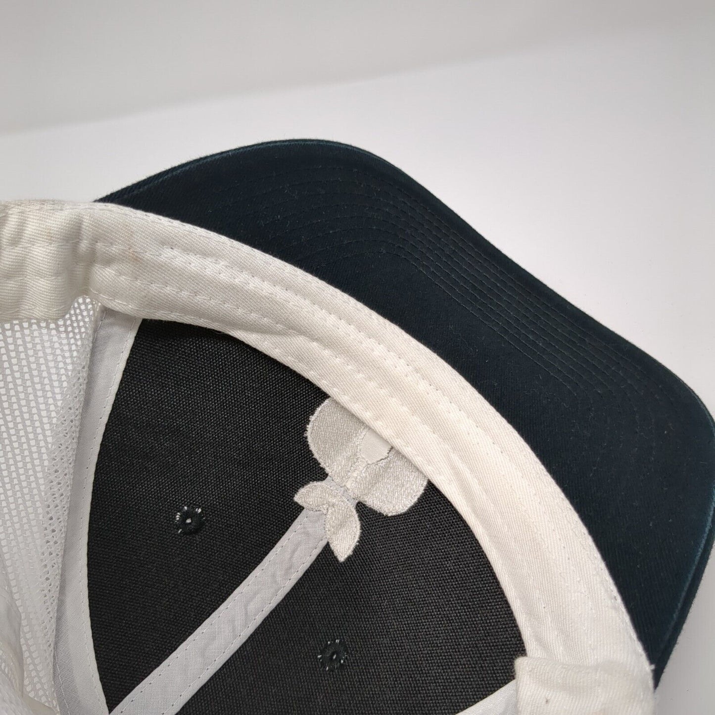 Port Authority Snapback Trucker Hat Black OSFA Embroidered Logo Mesh Back