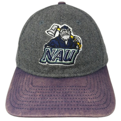 New Era Baseball Cap Gray Purple One Size NAU Lumberjacks Wool Slideback Hat