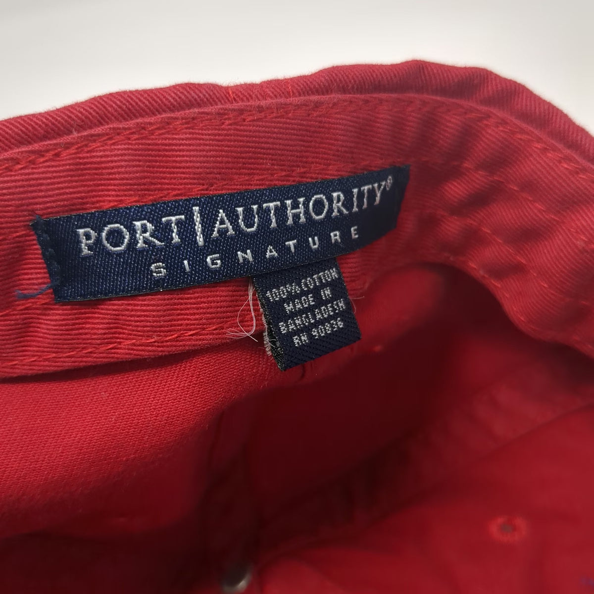 Port Authority Adventure Motorsports Baseball Cap Red One Size Slideback Hat