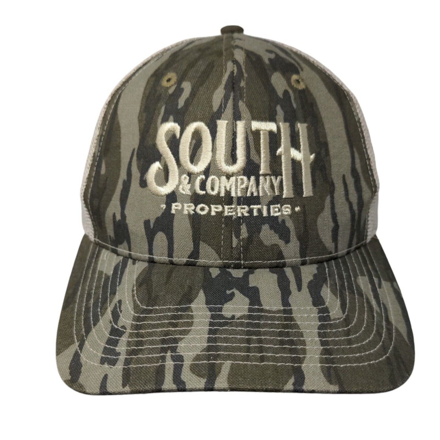 South & Company Properties Snapback Mesh Back Trucker Hat Camo Adult